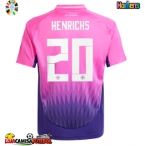 Camisa de Futebol Alemanha Benjamin Henrichs #20 Equipamento Secundário Europeu 2024 Manga Curta